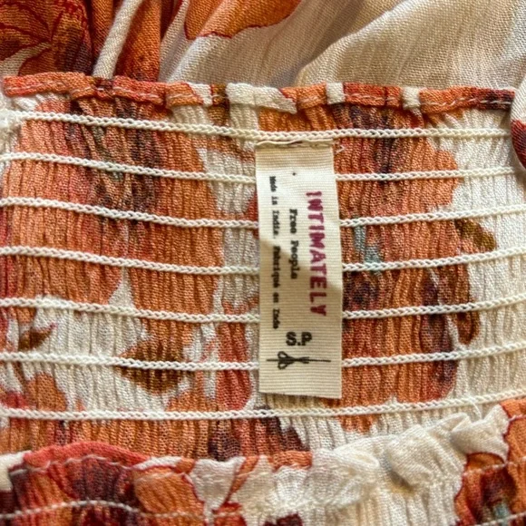 Intimately Free People Dress Garden Party Floral Maxi Tiered Size Small - Picture 6 of 16